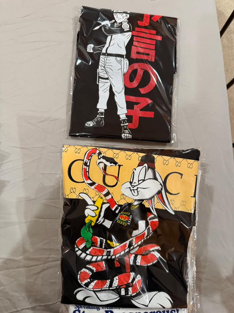 Custom T-shirt with bold anime character artwork