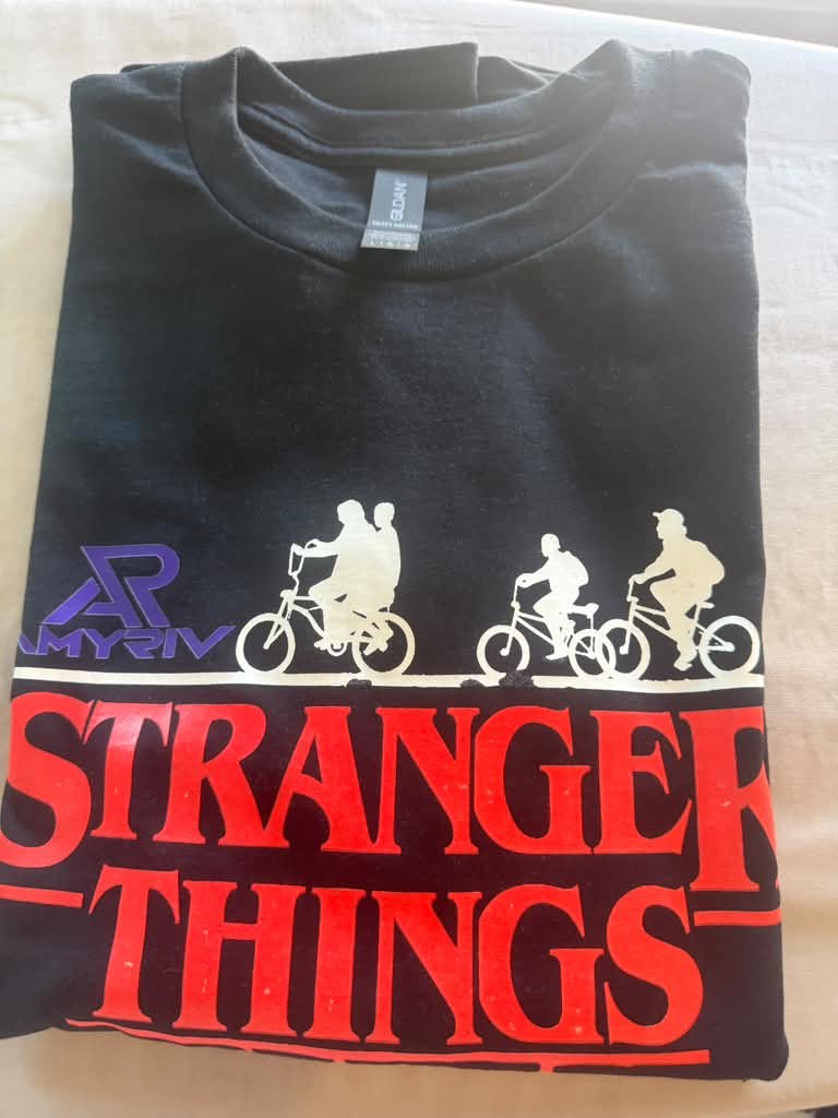 Fandom-inspired tee. A graphic tee concept for fans and pop-culture looks.